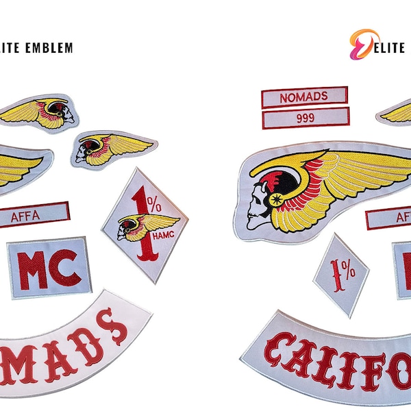 Nomads and California Biker Embroidery Patches: Both in One Order