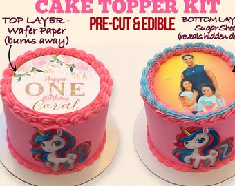 Burn-Away Edible Topper | Calendar & Hidden Photo Reveal