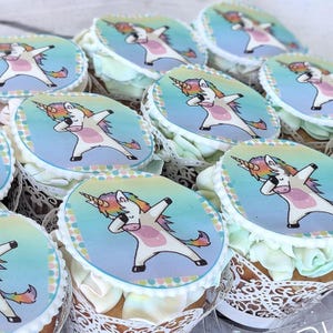 Frosting Icing Sheets, Edible Image Stickers (pre-cut), Custom Edible Cookies and Cupcake Toppers, Wafer Edible Paper for Cookies