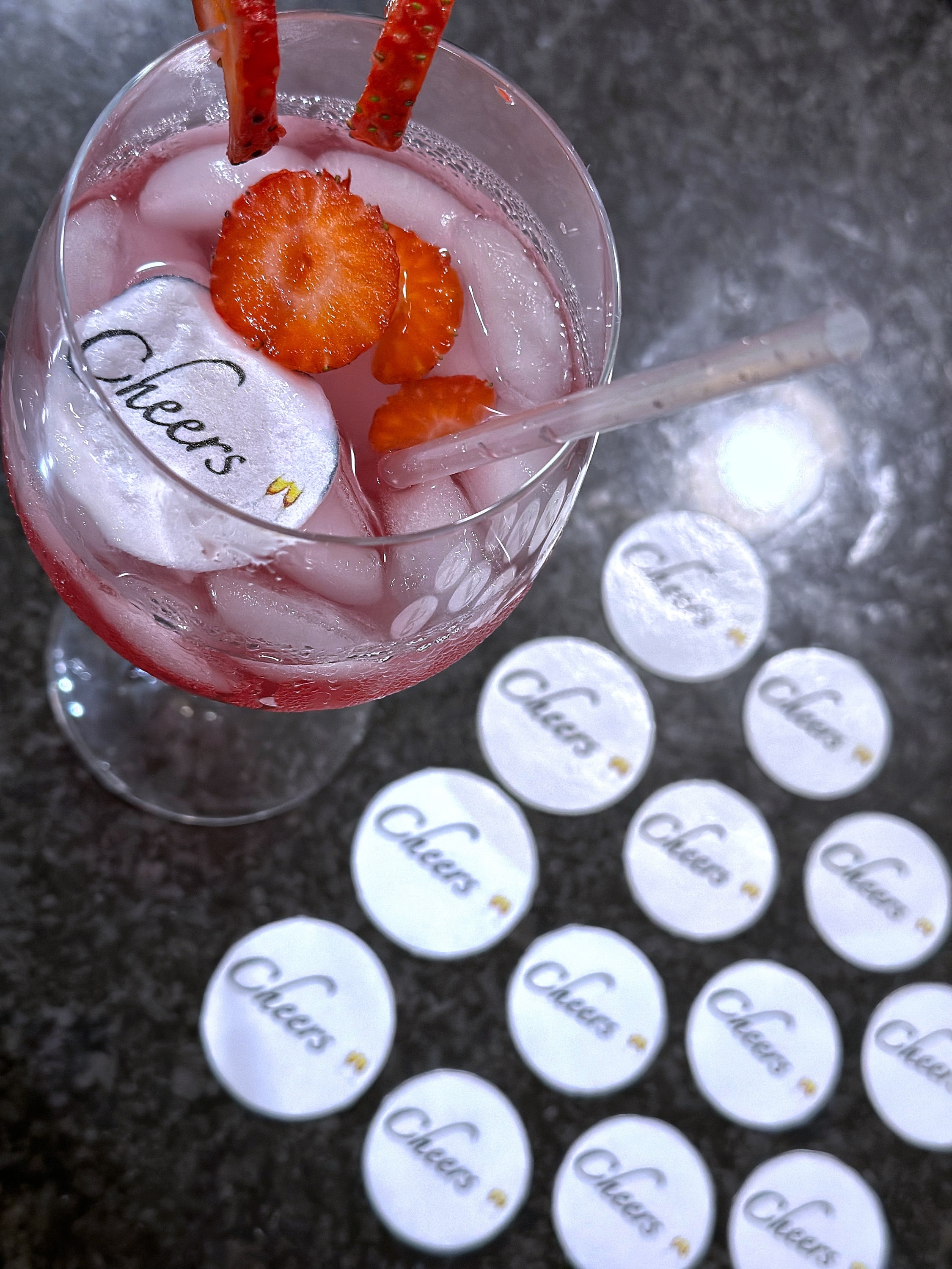 Edible Photo Drink Toppers: Cocktail Decorations - Etsy