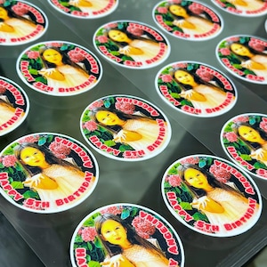 Cut Custom Sugar Sheets For Cakes and Cookie Decorating, Custom Edible Image for Cupcake , Edible Logo Photo Cupcake Toppers, Cookie Topper