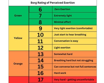 Borg-Bewertung der wahrgenommenen Anstrengung