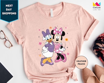 Disney Girls Shirt, Vintage Minnie and Daisy Cute Shirt, Disneyland Trip Shirts, Disney Shirt, Disney Trip Shirt, Gift for Women