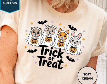 Halloween Trick or Treat Shirt, Halloween Trick-Or-Treat, Halloween Trick-or-Treat Shirt, Funny Halloween Shirt, Toddler Halloween Shirt