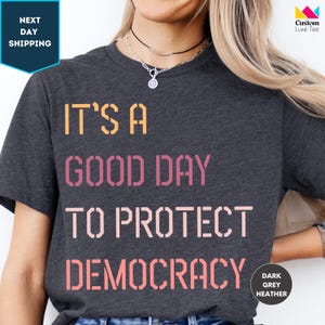 Political Shirts, Protect Democracy Shirt Tee,Womens Rights Tee Shirt,Political Shirt,Democrat Shirt Women,Anti-Trump Shirt,Anti Fascism Top