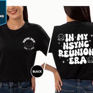 T-shirt In My Nsync Reunion Era, T-shirt de la tournée Nsync 1999, T-shirt de concert de musique double face, T-shirt de merchandising Nsync Band, T-shirt de fan, T-shirt de musique