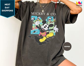 Comfort Colors Mickey & Co T Shirt, Mickey and Co. est. 1928 Shirt, Mickey And Friends Shirt, Disney Shirts, Disney Trip Shirt