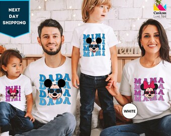 Disney Family Matching Shirt, Disney Family Vacation Shirt, Family Matching Shirt, Mama Mini Matching Tee, Dada Mama Mini T-Shirt