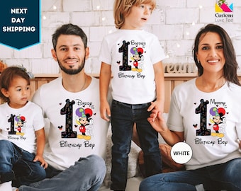 Mickey Birthday Boy Shirt, Mickey Birthday Matching Family Shirt, Birthday Boy Custom Shirt, Birthday Boy Shirts, Birthday Shirt. Mickey 3