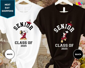 Custom Disney Senior 2026 Shirt, Graduation Mickey Friends Matching Shirt, Disney Grad Shirt, School Graduation Gift, Class Of 2026 Grad Tee