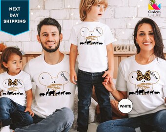 Custom Disney Animal Kingdom Shirts, Disneyworld Shirt, Disneyworld Custom Name Shirt, Safari Family Matching Shirts, Disney Trip Shirts