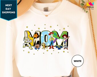 Sweat-shirt maman Woody Disney, sweat-shirt maman Disney Toy Story, sweat-shirt fête des mères Disney, sweat-shirt maman Disney, sweat-shirt Buzz Disney