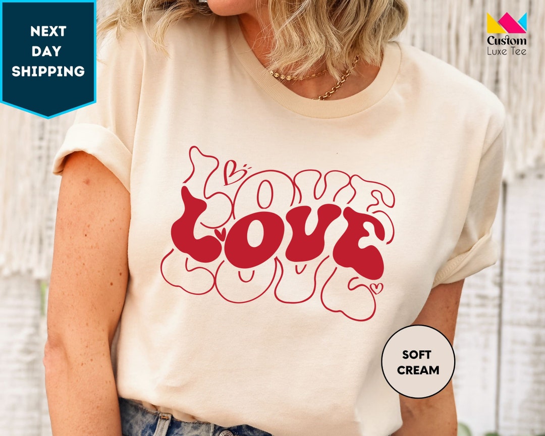 Love Valentine Shirt, Heart T-shirt, Valentine Day Shirt, Love T-shirt ...