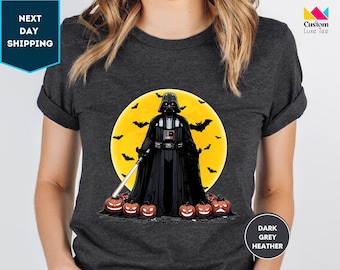 Vintage Star Wars Darth Vader Tee, Disney Halloween Shirt, Disneyland Halloween Party Gift, Halloween Pumpkin Shirt