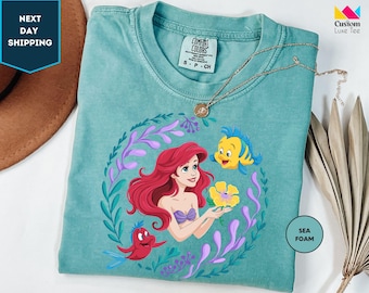 Comfort Colors Vintage Disney Little Mermaid Shirt, Disney T-shirt, Little Mermaid Ariel Shirt, Ariel Mermaid Shirt, Disney Ariel Shirt