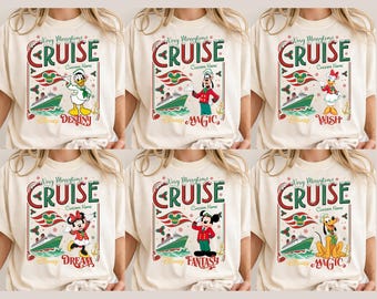 Disney Christmas Cruise 2026 Shirt, Very Merrytime Cruise Tee, Mickey And Co Family Christmas Cruise, Matching Family Xmas Cruise Tees