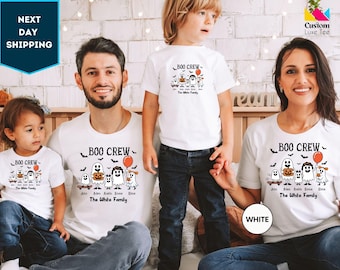 The Boo Crew Shirts, Custom Halloween Shirts, Kids Halloween Shirts, Halloween Party Shirts, Family Matching Shirts, Ghost Shirt