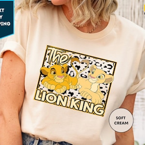 Disney Lion King Simba And Young Nala Hakuna Matata Retro Shirt, Disney Trip Tee, Magic Kingdom T-Shirt Family Birthday Gift
