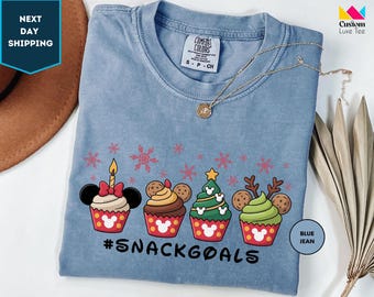 Comfort Colors Snacking Around The World Shirt, Snackgoal Shirt, Disney Christmas Shirt, Christmas Snacks Shirt, Disney Christmas Vacation