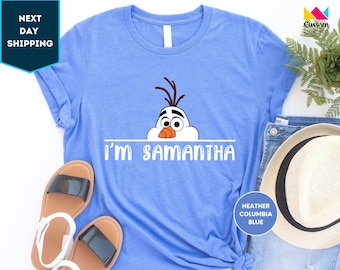 Custom Name Olaf Shirt,  Disney Frozen Shirt, Elsa Shirt, Frozen Olaf Shirt, Disney Frozen Shirt, Disney Princess Shirt, Disneyland Shirt