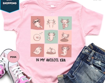In my Axolotl Shirt, Salamander Shirt, Cute Axolotl Shirt, Kids Axolotl Shirt, Axolotl Gift, Amphibian Shirt, Kawaii Axolotl Lover Gift