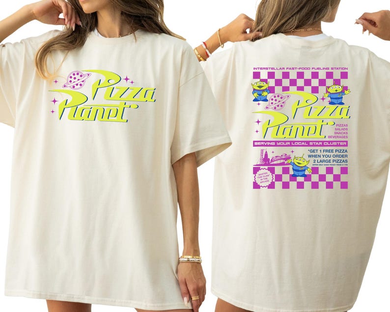 Funny Pizza Planet Shirt, Disney Toy Story Shirt, Disney Alien Toy Story Tee, Disneyworld Shirt, Disney Trip Shirt, Disney Vacation Shirt image 2