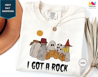 Comfort Colors I Got A Rock Shirt, Halloween Meme Shirt, Funny Halloween Shirt, Funny Ghost Shirt, Charlie Brown Tee, Halloween Costume