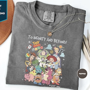 Disney Pixar Toy Story To Infinity and Beyond Comfort Colors Shirt, Woody Buzz Lightyear Dynamic Duo Tee, Magic Kingdom Disneyland Trip Tee