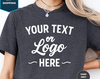 Custom Shirt, Custom Logo Shirt Personalized Text Tshirt, Your Photo Shirt, Matching Shirt, Business Logo Shirt
