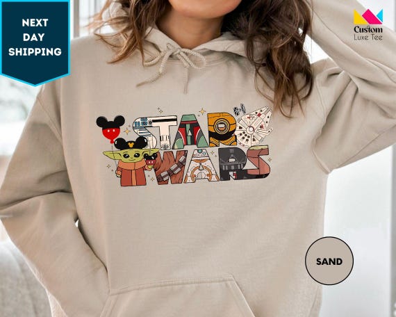 Star Wars Hoodie, Star Wars Disney Sweatshirt, Star Wars Sweater, Disney Shirt, Disney Star Wars Sweatshirt, Disneyland Trip Sweatshirts