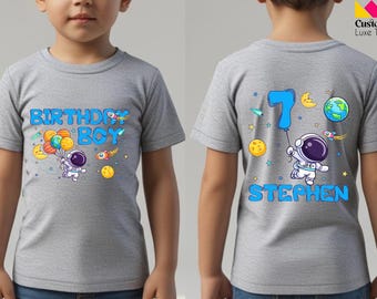 Astronaut Birthday Shirt, Birthday Boy Gifts Astronaut Birthday Shirt, Rocket Shirt, Rocket Birthday Shirts, Birthday Space Shirt