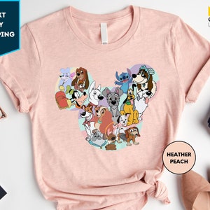 Disney Dogs Shirt, Dog Lover Shirt, Disneyland Shirt, Dog Lover Gift, Disney Shirt, Disney World Shirt, Dog Shirt, Cute Disney Dog Shirt