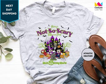 Mickey's Not So Scary Halloween Party Shirts, Disney Halloween Shirts, Mickey and Minnie Halloween Family Shirts, Halloween Shirt