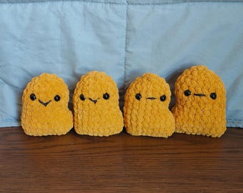 Peluches pépites de poulet au crochet