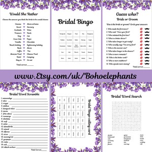 Hen Game Bundle, Five Games, Hen Party, Bachelorette, Instant Download