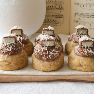Coconut Almond Joy Stuffed Cookies Recipe | Gourmet Chewy Coconut Loaded Cookies with Coconut Chocolate Centre, Chewy Soft Coconut Cookie