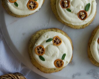 Orange Poppyseed Cookies Recipe: Cream Cheese Frosting (PDF Pattern)