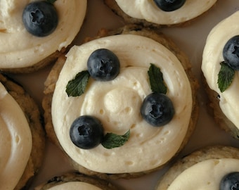 Blueberry Cheesecake Stuffed Cookies Recipe: Gourmet Dessert (PDF Pattern)