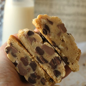 Chocolate Chip Walnut Cookies Recipe | NYC Giant Bakery Choc Chip Walnut Cookies, Homemade Cookie Dessert Choc Chip Cookies