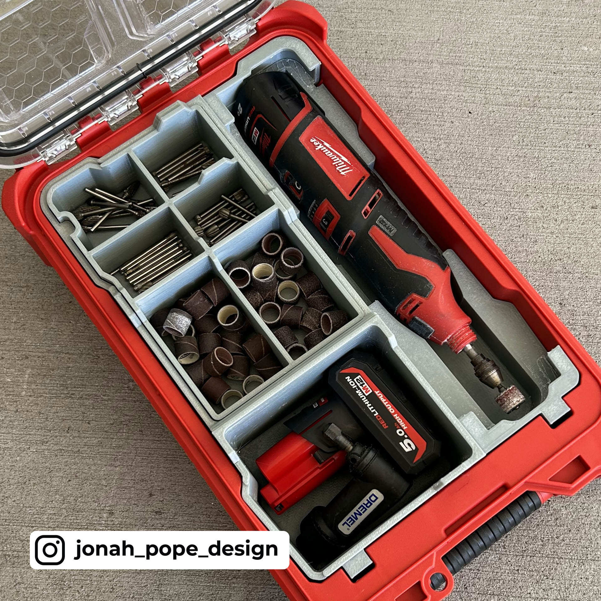 Rotary Tool Organization Kit for Milwaukee Tool