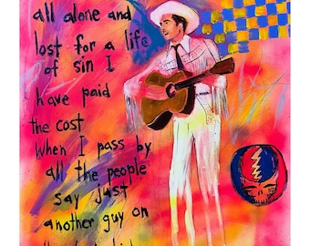 Hank Williams Lost Highway Giclee Print