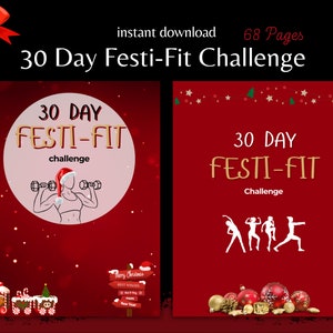 30 Day Fitness Challenge, Beginner-Friendly Weight Loss & Toning Workout Plan, Letter size