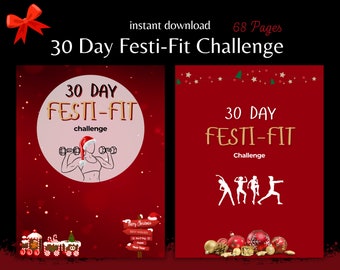 30 Day Fitness Challenge, Beginner-Friendly Weight Loss & Toning Workout Plan, Letter size