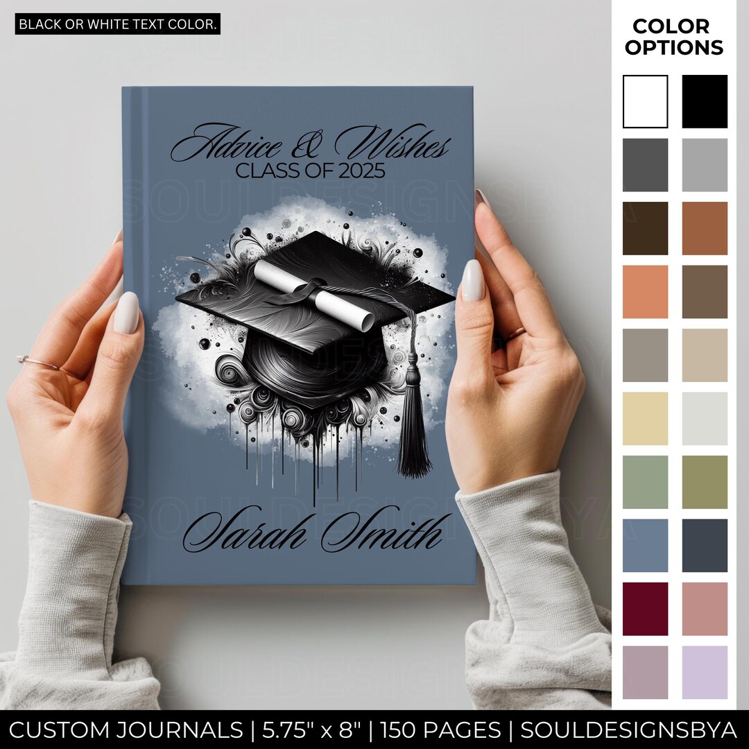 Personalized Journal Custom Class of 2025 Grad Gift Graduation Keepsake ...