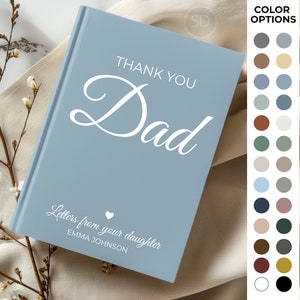 Diario de condolencia personalizado, regalo personalizado del Día del Padre, diario de curación, carta a papá, diario de recuerdo de duelo, diario conmemorativo