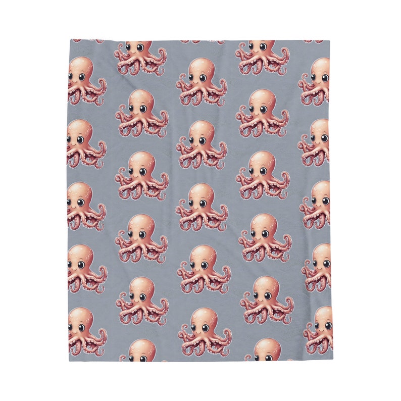 Cute Octopus Blanket, Octopus Throw, Octopus Gift, Octopus Fleece