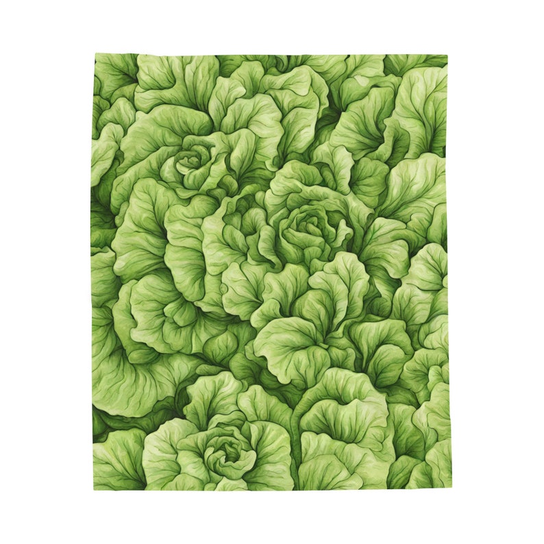 Lettuce Blanket, Lettuce Throw, Vegetable Blanket, Garden Blanket