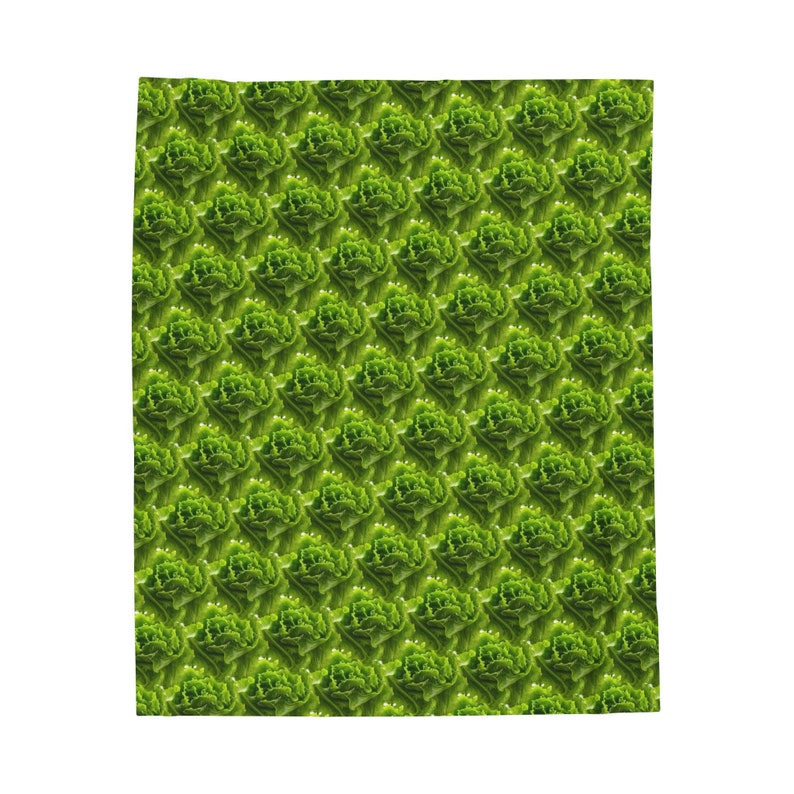 Lettuce Blanket, Lettuce Throw, Vegetable Blanket, Garden Blanket