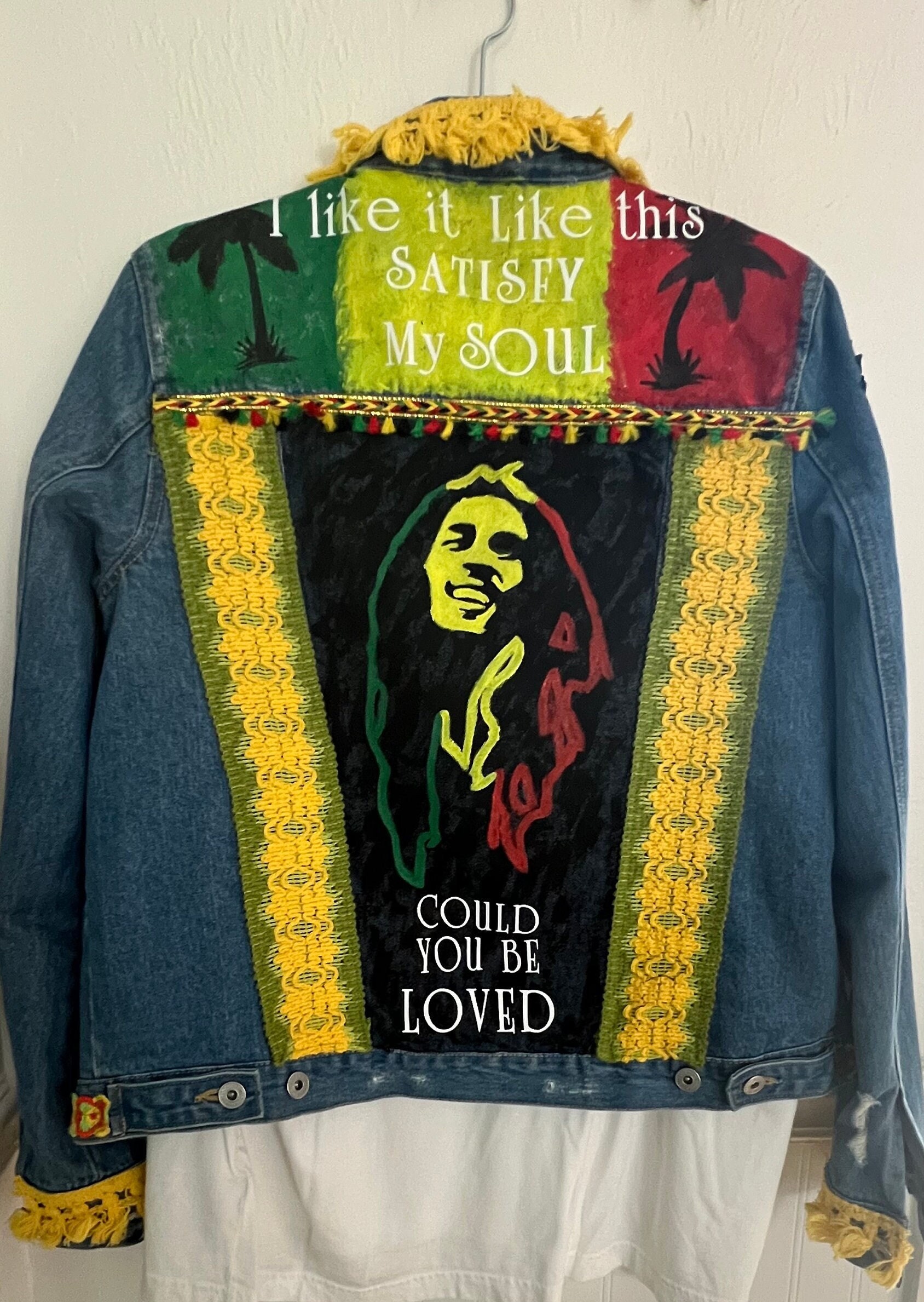 Bob marley jean jacket outlet