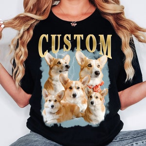 Custom Vintage Dog Shirt, 90s shirt, Personalized Pet Shirt, Cat Shirts, For Dog Mom, Retro Dog Shirt, Custom Dog Shirt, Women Tee